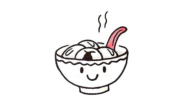 汤圆简笔画