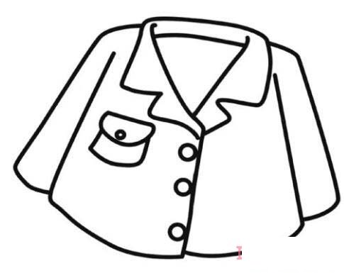 幼儿园蓝色服简笔画 涂色上怎么画简单