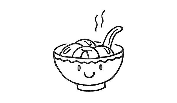 汤圆简笔画