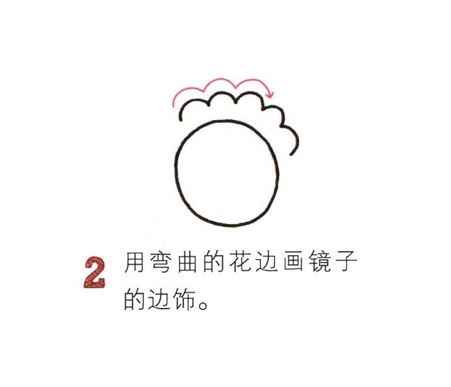 镜子简笔画图片
