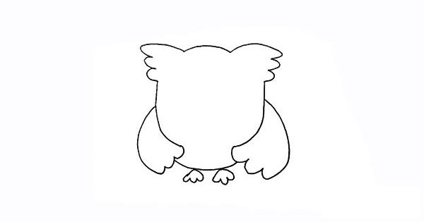 可爱的猫头鹰简笔画