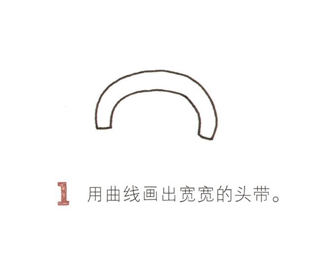 耳机简笔画图片