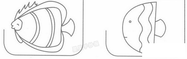 热带鱼简笔画
