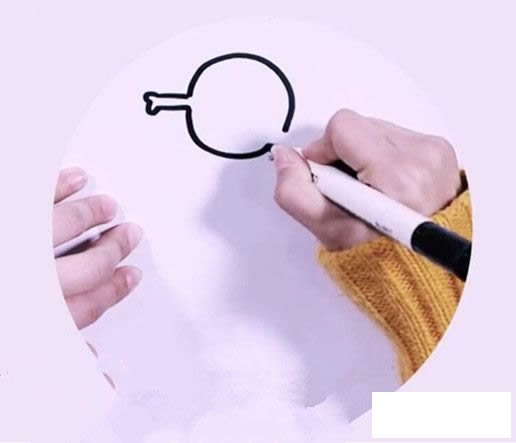 海马简笔画图片