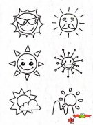 太阳怎么画好看又简单，好看的太阳简笔画图片
