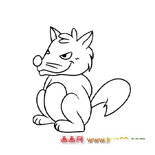 大灰狼│动物简笔画1