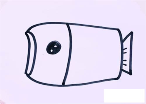 灯笼鱼简笔画图片