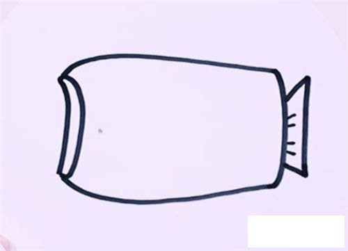灯笼鱼简笔画图片