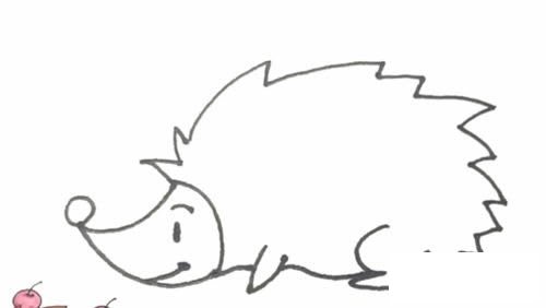 刺猬简笔画图片