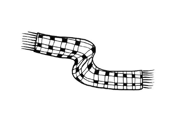 围巾简笔画