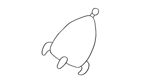 火箭简笔画步骤图