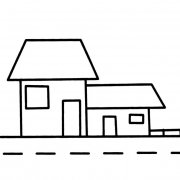 路边小房子建筑简笔画步骤图片大全