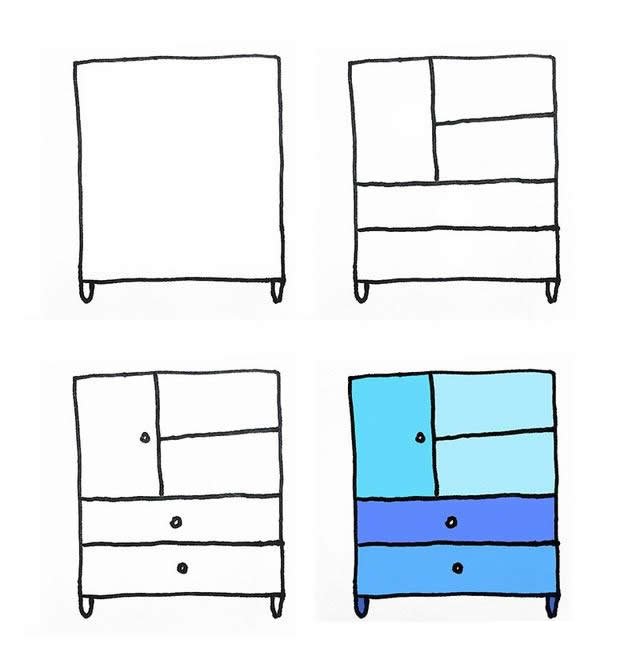 柜简笔画