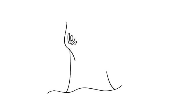 柳树简笔画步骤图
