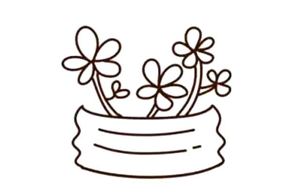 学画多肉植物简笔画步骤教程