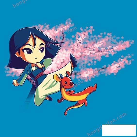 花木兰 迪士尼公主简笔画大全 简笔画 第2张