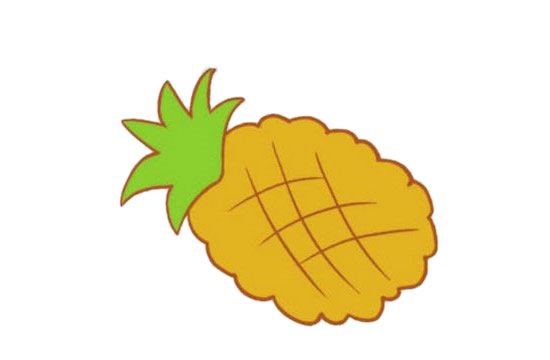 菠萝简笔画图片