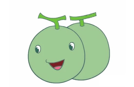 哈密瓜简笔画图片