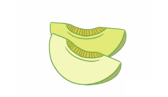 哈密瓜简笔画图片