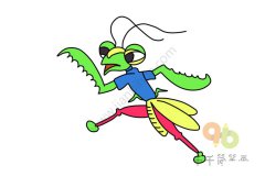 儿童简笔画 螳螂简笔画图片大全