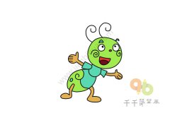 兴奋的蚂蚁简笔画