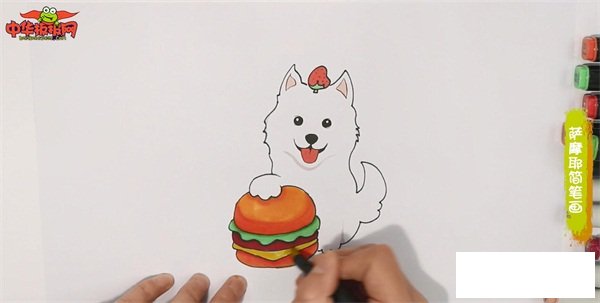 萨摩耶简笔画