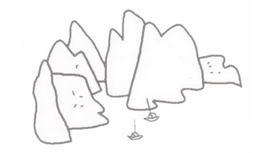 岛屿简笔画图片
