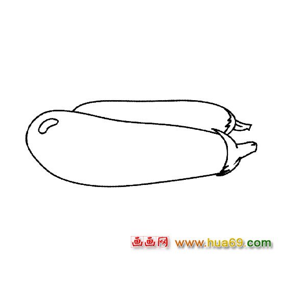 简笔画（可口的茄子）2