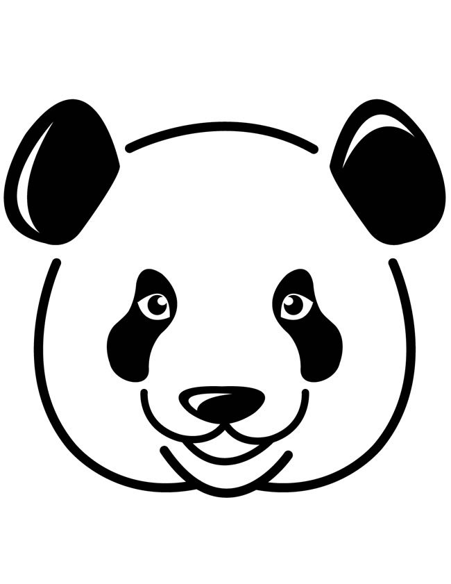 大熊猫头像图片 大熊猫头像简笔画怎么画