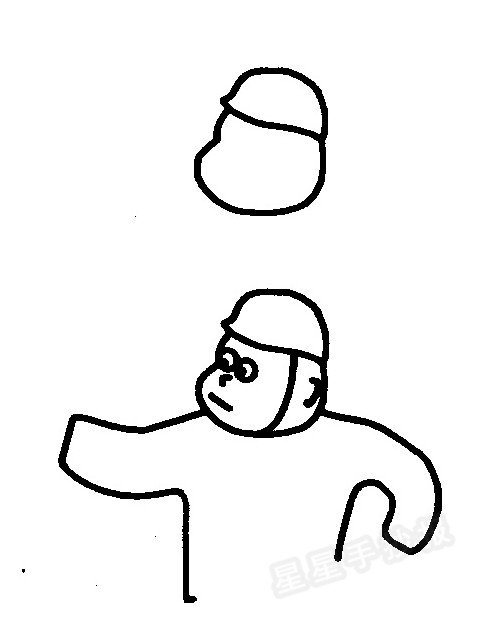 工人叔叔简笔画图片