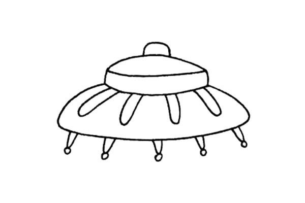 飞碟简笔画图片