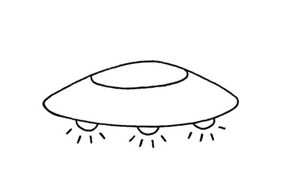 飞碟简笔画图片