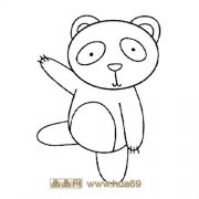 大熊猫宝宝简笔画7