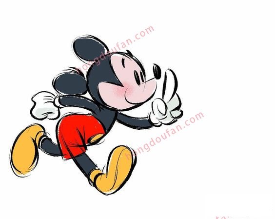 可爱的手绘米老鼠大全 迪士尼米老鼠简笔画 简笔画 第7张