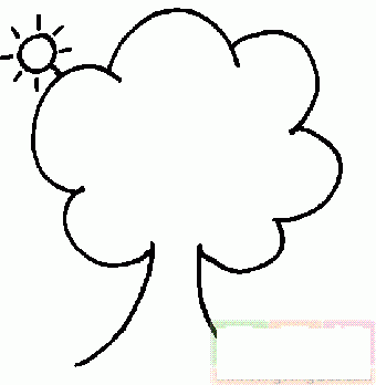 阳光下的花简笔画