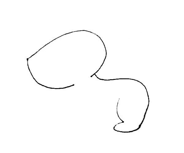 儿童学画小黄狗简笔画步骤教程
