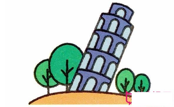 埃菲尔铁塔简笔画，世界著名建筑简笔画合集
