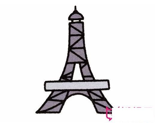 埃菲尔铁塔简笔画，世界著名建筑简笔画合集