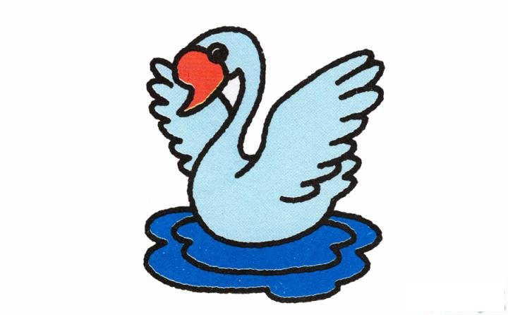 简笔画天鹅的具体步骤图示