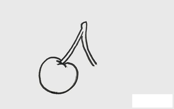 樱桃简笔画 樱桃简笔画步骤图
