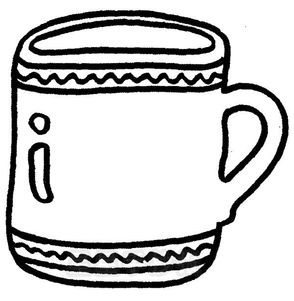 茶杯简笔画