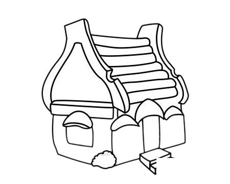 木屋简笔画图片
