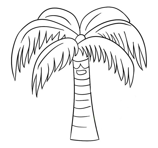 椰子树简笔画