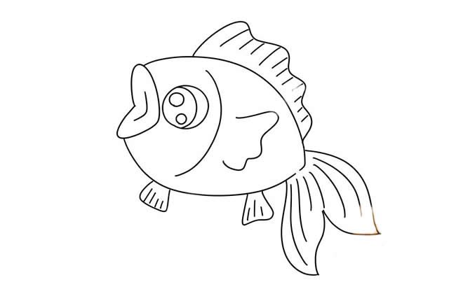 卡通鱼简笔画