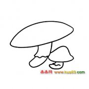 植物简笔画：平菇2