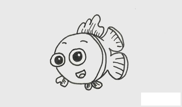 小丑鱼简笔画