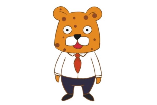 卡通豹子简笔画图片步骤四