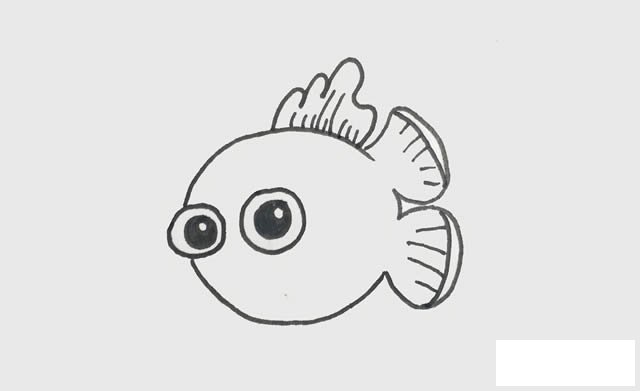 小丑鱼简笔画