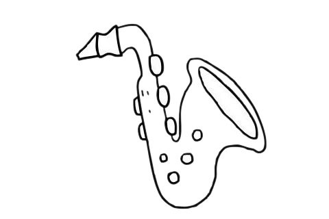 萨克斯简笔画图片