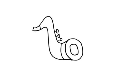 萨克斯简笔画图片